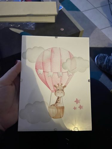 Pink Balloons Baby Girl Posters Printed On Canvas photo review