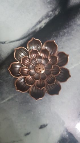 Metallic Lotus Flower Incense Holder photo review