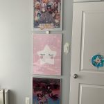 Pink Nursery Poster With Moon Cloud Star photo review