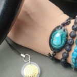 Obsidian And Turquoises Orgonite Energy Bracelet photo review