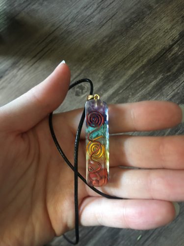 Reiki Style Orgone Pendant With Tumbled Stones photo review