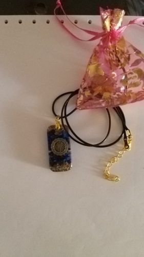 Beautiful Lapis Lazuli Orgonite Pendant photo review