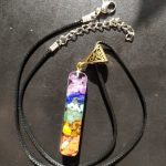 Retro Reiki Colorful Stone Chakra Orgone Pendant photo review