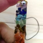 Retro Reiki Colorful Stone Chakra Orgone Pendant photo review