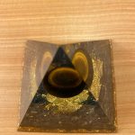 Natural Black Obsidian Orgone Pyramid With Copper Coil photo review