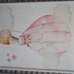 Pink Balloons Baby Girl Posters Printed On Canvas photo review