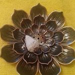 Metallic Lotus Flower Incense Holder photo review