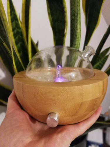 0.85oz Waterless Nebulizing Wood Base Essential Oil Diffuser photo review