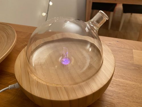 0.85oz Waterless Nebulizing Wood Base Essential Oil Diffuser photo review