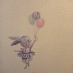 Watercolor Bunny Wall Sticker For Nursery And Daycare photo review