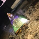 Amethyst Orgonite Resin Pyramid With Copper Coil photo review