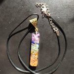 Retro Reiki Colorful Stone Chakra Orgone Pendant photo review