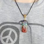 Retro Reiki Colorful Stone Chakra Orgone Pendant photo review