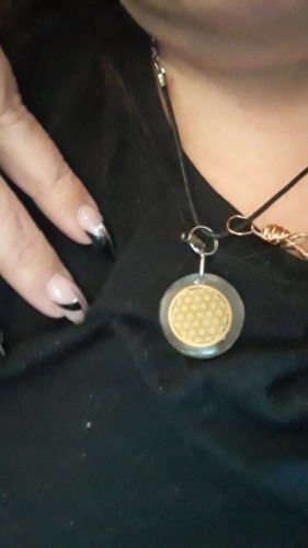 Om Symbol Chakra Reiki Necklace With Lapis lazuli And Amethyst photo review