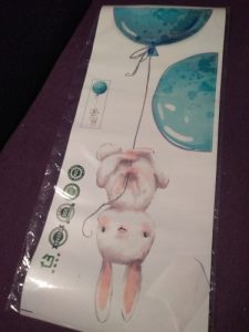 Watercolor Bunny Wall Sticker For Nursery And Daycare photo review