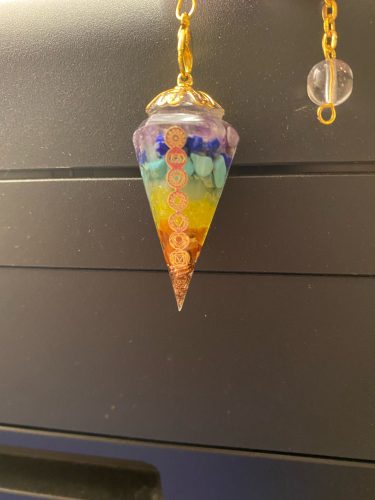 Orgonite Reiki Pendulum Natural Stone Chakra Amulet photo review