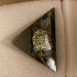 Natural Black Obsidian Orgone Pyramid With Copper Coil photo review