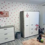 Watercolor Bunny Wall Sticker For Nursery And Daycare photo review