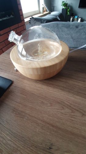 0.85oz Waterless Nebulizing Wood Base Essential Oil Diffuser photo review