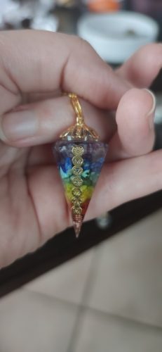 Orgonite Reiki Pendulum Natural Stone Chakra Amulet photo review