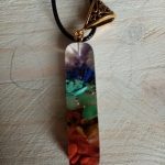 Retro Reiki Colorful Stone Chakra Orgone Pendant photo review