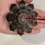 Metallic Lotus Flower Incense Holder photo review