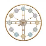 3D Retro Nordic Wall Clock Metal Roman Numeral DIY Decor Luxury Wall Clock For Home LivingRoom 2.jpg 640x640 2