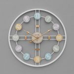 3D Retro Nordic Wall Clock Metal Roman Numeral DIY Decor Luxury Wall Clock For Home LivingRoom.jpg 640x640