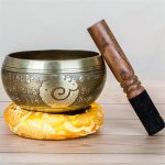 Gandhanra Classical Handmade Singing Bowl Set with Carving Mantra Symbol For Meditation Chakra Mindfulness Sound Healing 1