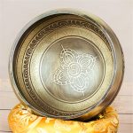 Gandhanra Classical Handmade Singing Bowl Set with Carving Mantra Symbol For Meditation Chakra Mindfulness Sound Healing 2