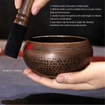Gandhanra Handmade Unique Vintage 4 0 7 9 Tibetan Full Moon Singing Bowl For Sound Healing 3