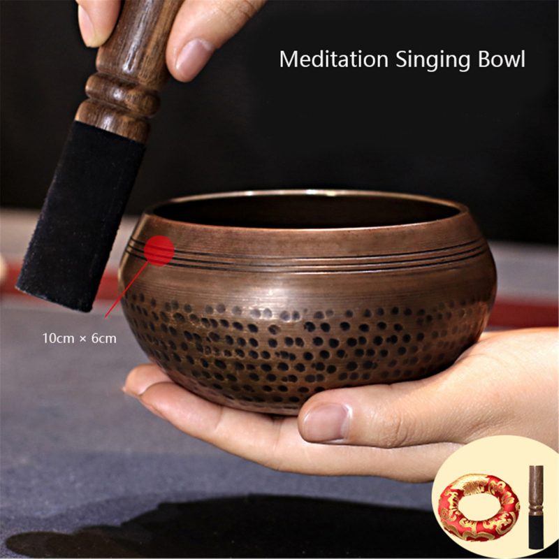 Gandhanra Handmade Unique Vintage 4 0 7 9 Tibetan Full Moon Singing Bowl For Sound Healing 4