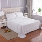 Grounded earth Flat Sheet King 108x102Inch 274 x 260cm With 2 pillow case by Cotton Silver