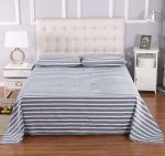 Grounded earth Flat Sheet King 108x102Inch 274 x 260cm With 2 pillow case by Cotton Silver 3