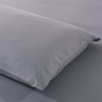Grounded earth Flat Sheet King 108x102Inch 274 x 260cm With 2 pillow case by Cotton Silver 5