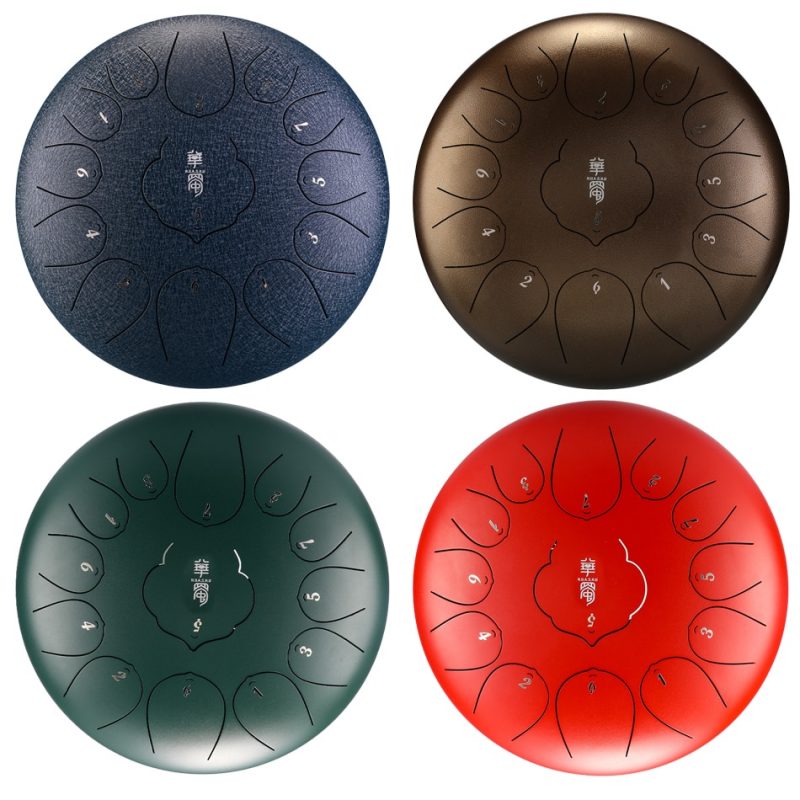 Handpan drum 12 Inch 13 Tone Steel Tongue Drum Hand Pan Drum With Padded Drum Bag 2