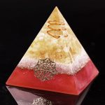 Natural Citrine Orgone Pyramid Energy Generator Reiki Crystal Healing Chakra Stone Balancing Emf Protection Spiritual Meditation