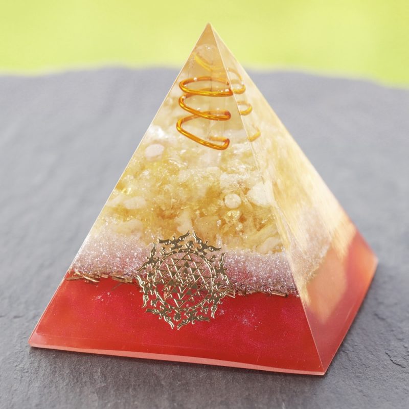 Natural Citrine Orgone Pyramid Energy Generator Reiki Crystal Healing Chakra Stone Balancing Emf Protection Spiritual Meditation 2