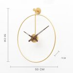 Nordic Luxury Wall Clock Modern Design Living Room Kitchen Wall Clock Battery Operated Simple Iron Personality 3