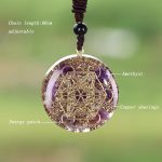 Orgonite Necklace Metatron Cube Resin Pendant Cosmic Energy Center Sign Pendant Necklace Magic Hexagram Choker Jewelry 4