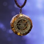Orgonite Necklace Sri Yantra Pendant Sacred Geometry Tiger Eye Energy Necklace For Women Men Jewelry