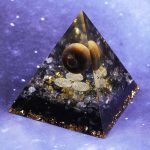 Orgonite Pyramid Chakras Tiger Eye Orgon Energy Crystals Obsidian Original Home Office Decor Resin Reiki Gift 1