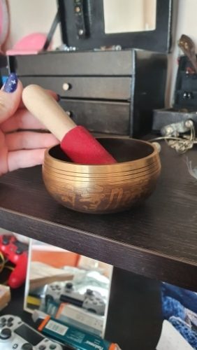 Large Brass Tibetan Singing Bowl For Meditation photo review