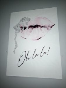 Pink Flower And Perfume Fashion Makeup Wall Art photo review