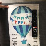 Hot Air Balloon Wall Stickers With Animals For Kids Room photo review