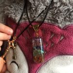 Retro Reiki Colorful Stone Chakra Orgone Pendant photo review