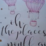 Pink Nursery and Baby Posters With Rainbow and Elephant photo review