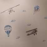 Hot Air Balloon Wall Stickers With Animals For Kids Room photo review