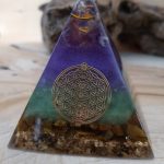 Amethyst Orgonite Resin Pyramid With Copper Coil photo review