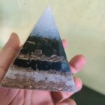 Powerful Obsidian Orgonite Pyramid With Copper For Reiki photo review